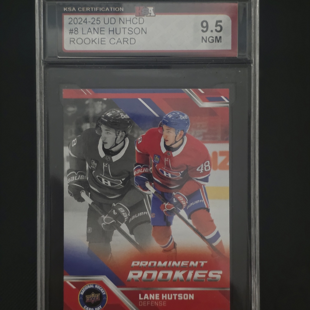 LANE HUTSON ROOKIE CARD 2025 NATIONAL HOCKEY DAY #NHCD-8